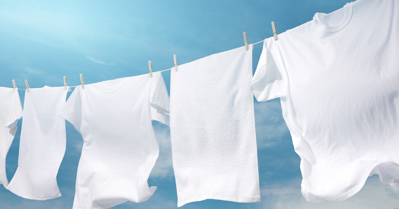 białe pranie