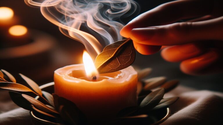 palenie liścia laurowego