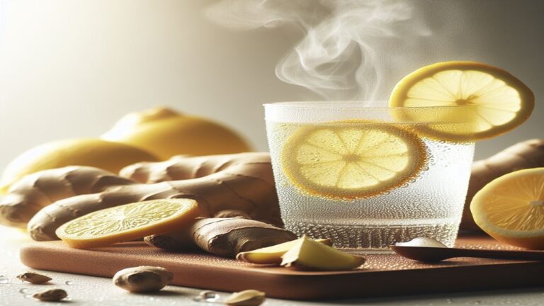 woda z cytryna i imbirem