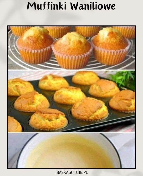 Muffinki Waniliowe