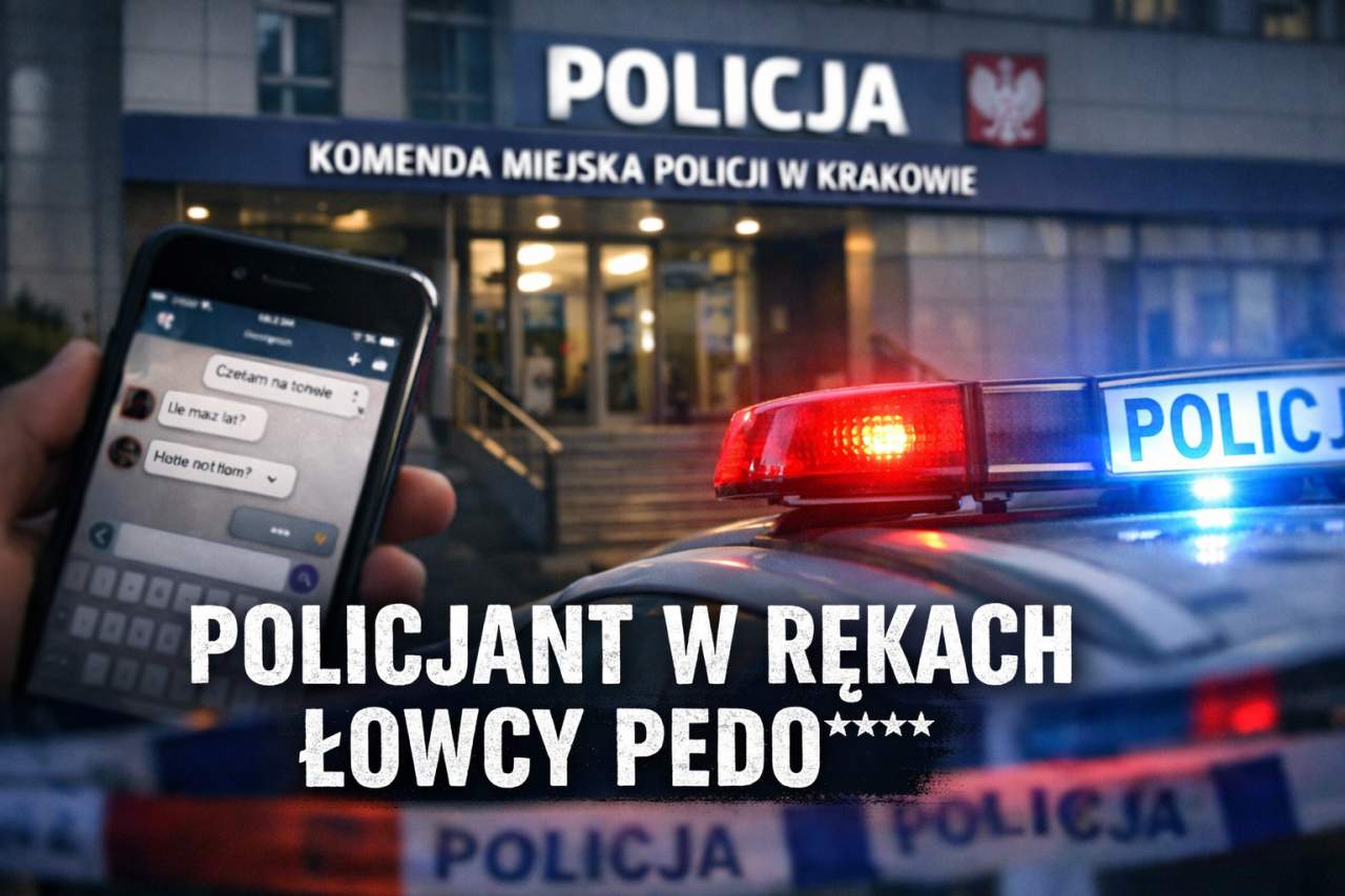 Policjant z Krakowa w sidłach łowców pedofilii. Mundur nie zatrzymał lawiny pytań