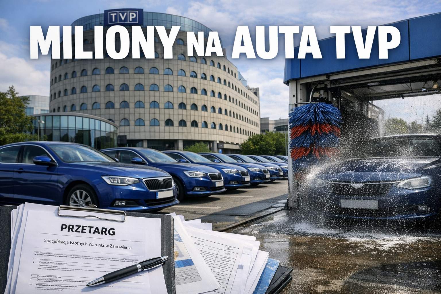TVP w likwidacji kupuje flotę i myjnię. Miliony na auta rozpalają emocje