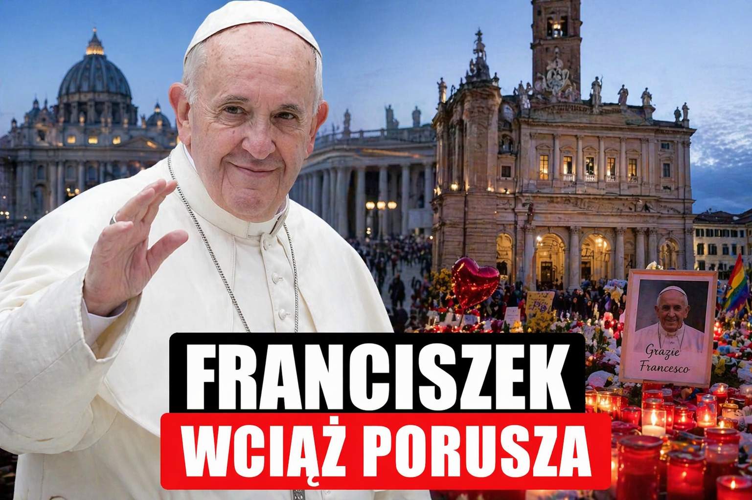 Rok po śmierci papieża Franciszka. Wierni wracają do jego ostatnich gestów i słów