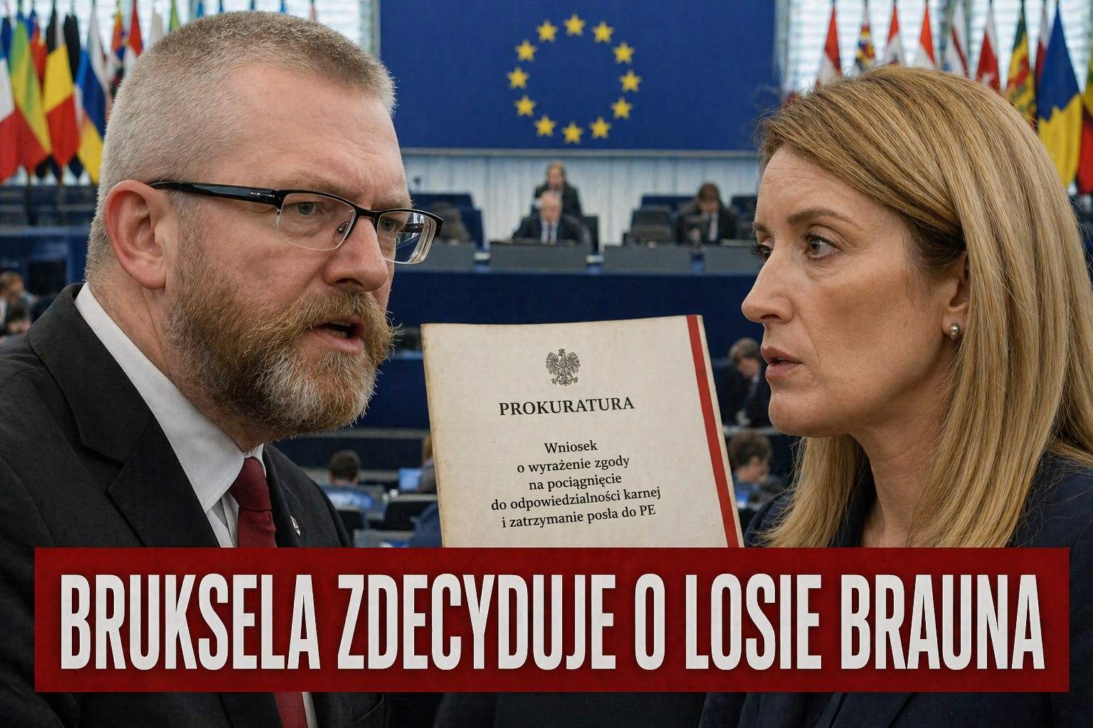 Bruksela zdecyduje o losie Brauna. Prokuratura chce zgody na zatrzymanie europosła