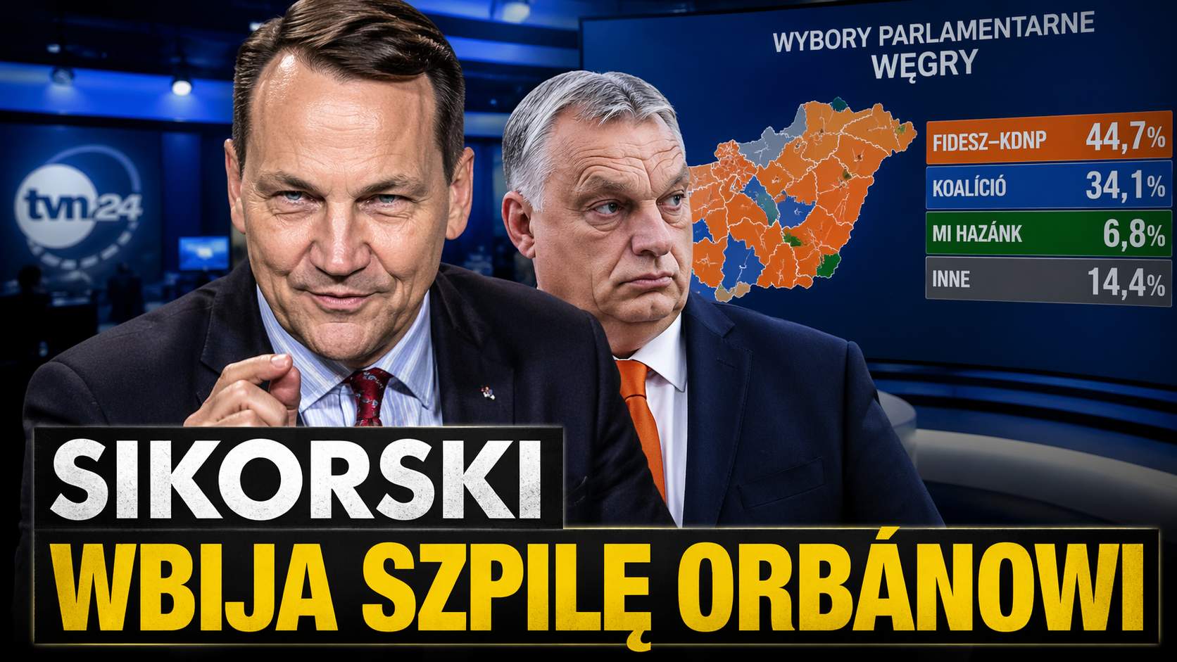Sikorski wbija szpilę Orbánowi. Mówi, że Fidesz wpadł we własne sidła
