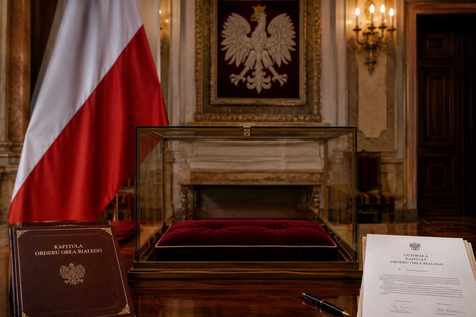 Dokumenty Kapituły i symbol Orderu Orła Białego
