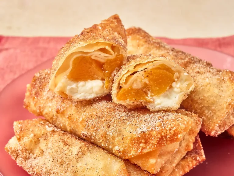 Smażone roladki peach cobbler