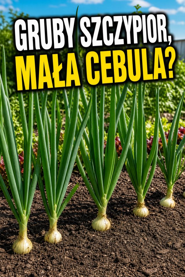 Cebula ma gruby szczypior ale słabą główkę? To znak że trzeba zmienić podejście