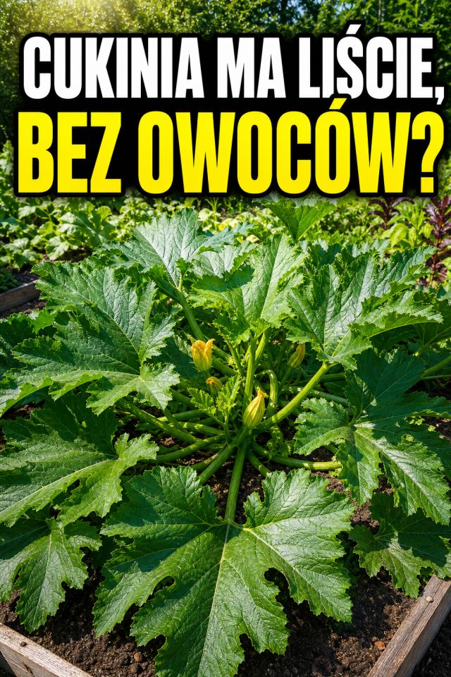 Cukinia daje liście zamiast owoców w sierpniu? Jeden zabieg może jeszcze uratować plon
