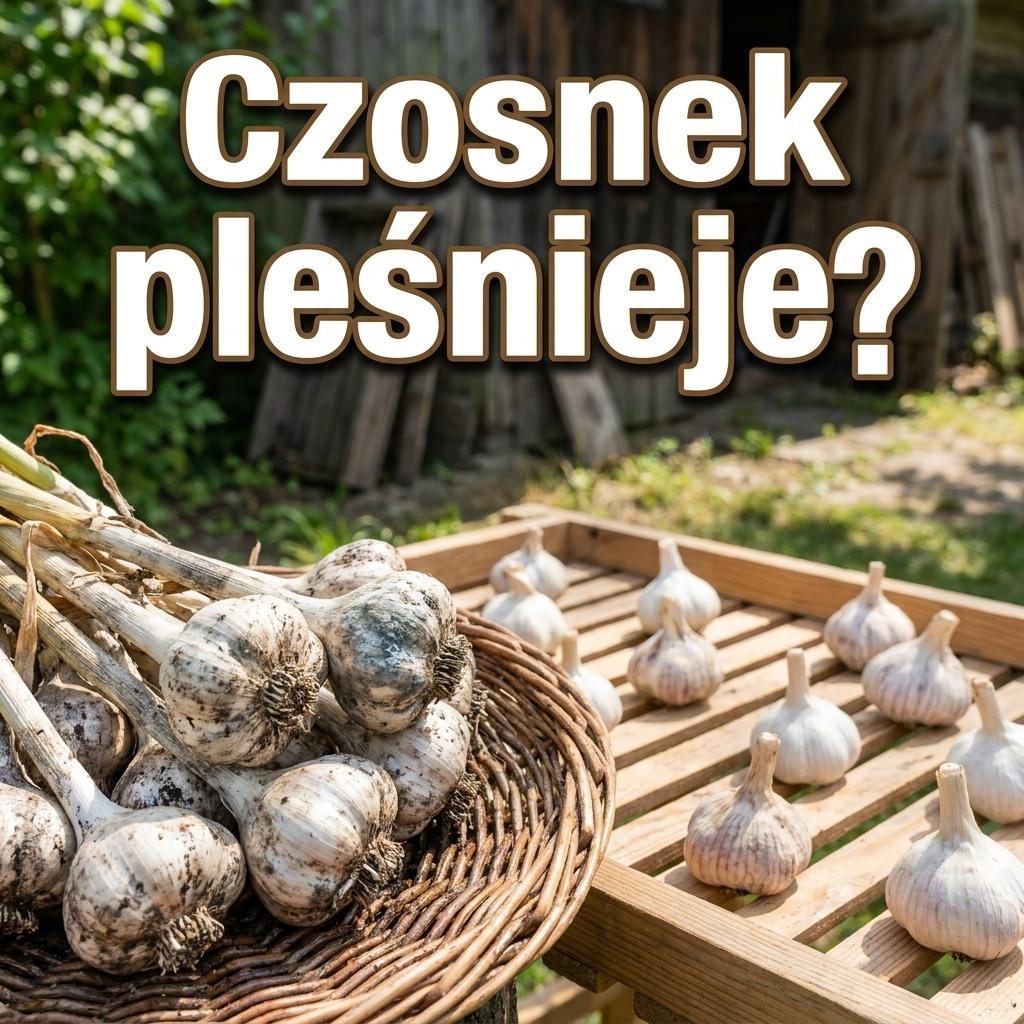 Czosnek po wykopaniu szybko pleśnieje? Błąd często zaczyna się podczas suszenia