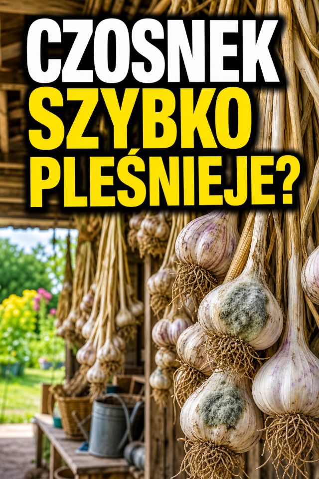 Czosnek po zbiorze szybko pleśnieje? Błąd często dzieje się już pierwszego dnia suszenia