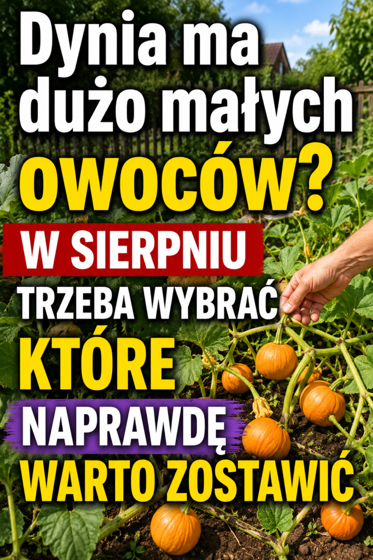 Dynia ma dużo małych owoców? W sierpniu trzeba wybrać które naprawdę warto zostawić