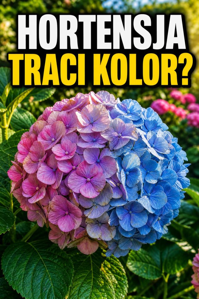 Hortensja traci kolor kwiatów w sierpniu? Nie zawsze oznacza że przekwita