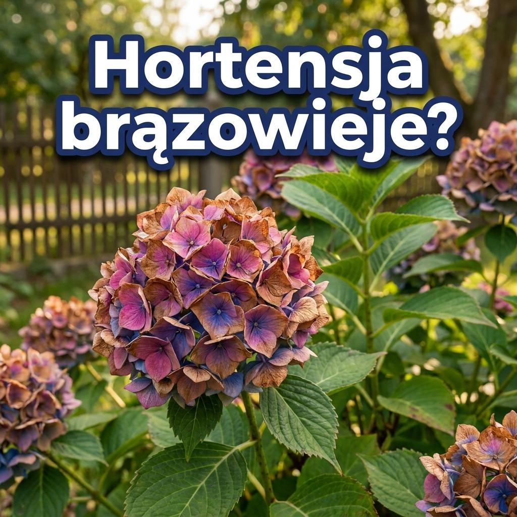 Hortensja zmienia kolor kwiatów i szybko brązowieje? Nie zawsze oznacza koniec sezonu