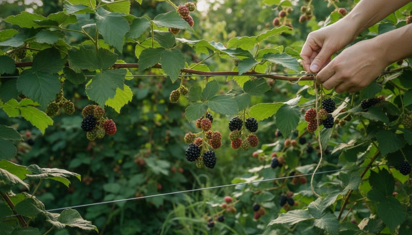 Jeżyny – prowadzenie pędów w szczycie sezonu