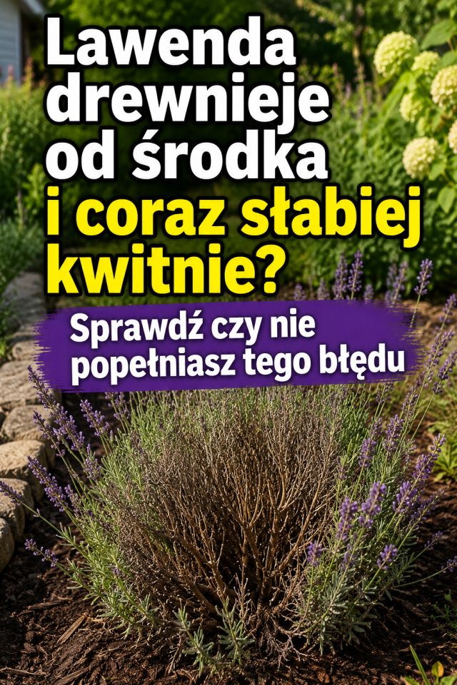Lawenda drewnieje od środka i coraz słabiej kwitnie? Sprawdź czy nie popełniasz tego błędu
