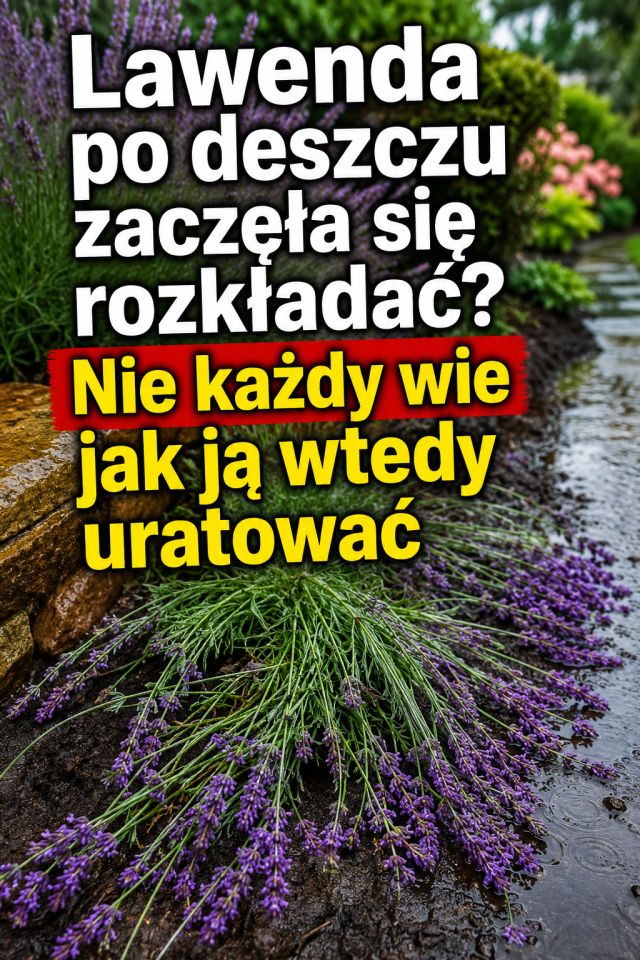 Lawenda po deszczu zaczęła się rozkładać? Nie każdy wie jak ją wtedy uratować