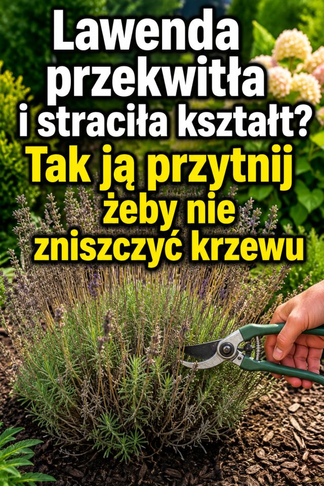Lawenda przekwitła i straciła kształt? Tak ją przytnij żeby nie zniszczyć krzewu