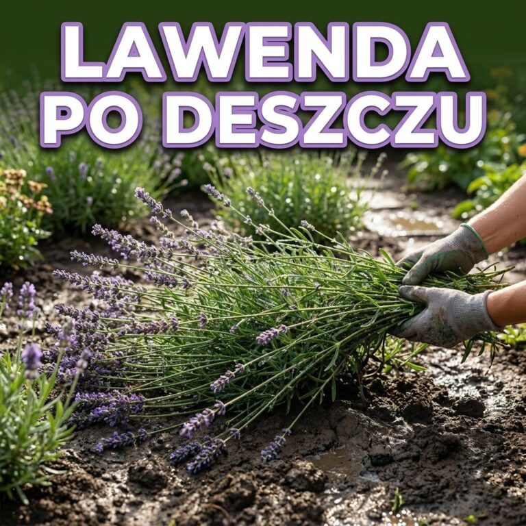 Lawenda rozkłada się po deszczu i traci kształt? Jedna rzecz pomaga jej szybciej odbić