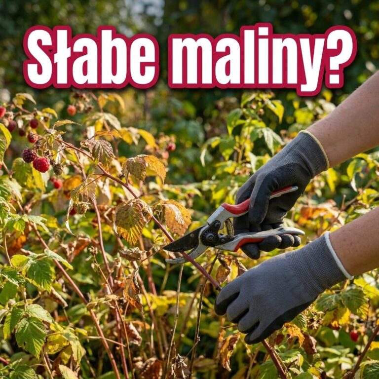 Maliny jesienne słabo owocują? Sprawdź które pędy zabierają im siłę