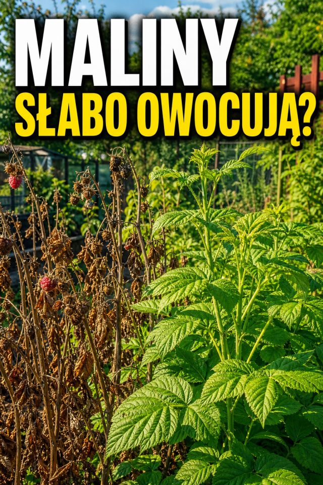 Maliny owocują słabo pod koniec lata? Sprawdź które pędy zabierają im siłę