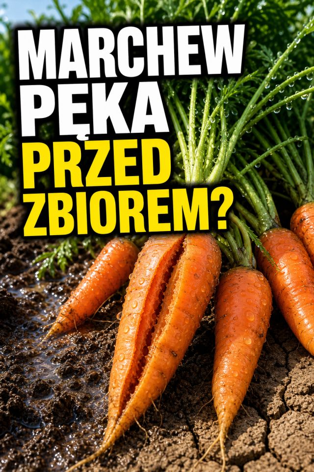 Marchew pęka przed zbiorem? Sprawdź podlewanie po suchej przerwie