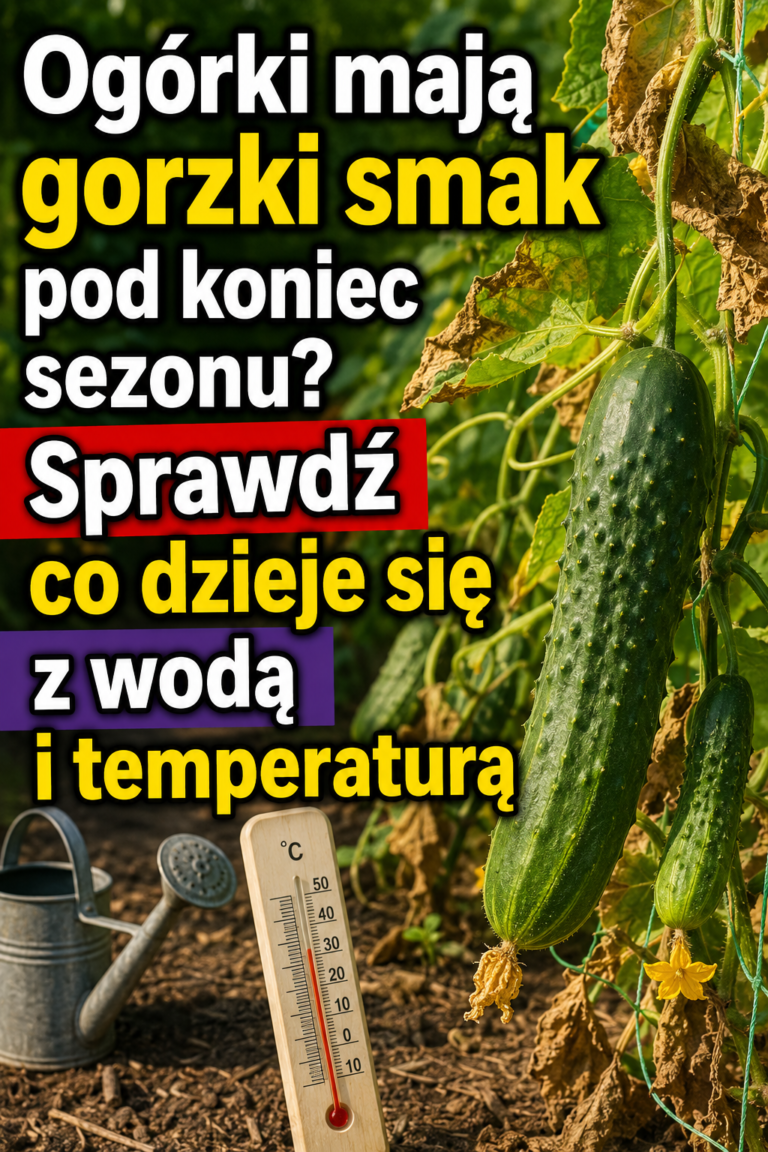 Ogórki mają gorzki smak pod koniec sezonu? Sprawdź co dzieje się z wodą i temperaturą