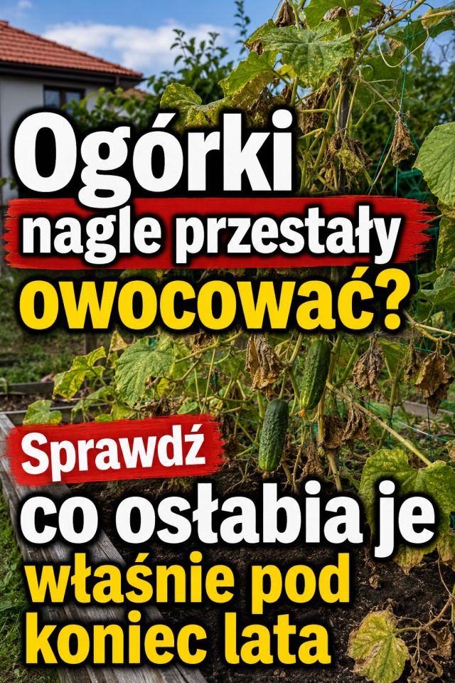 Ogórki nagle przestały owocować? Sprawdź co osłabia je właśnie pod koniec lata