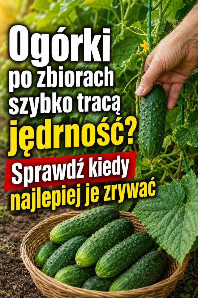 Ogórki po zbiorach szybko tracą jędrność? Sprawdź kiedy najlepiej je zrywać