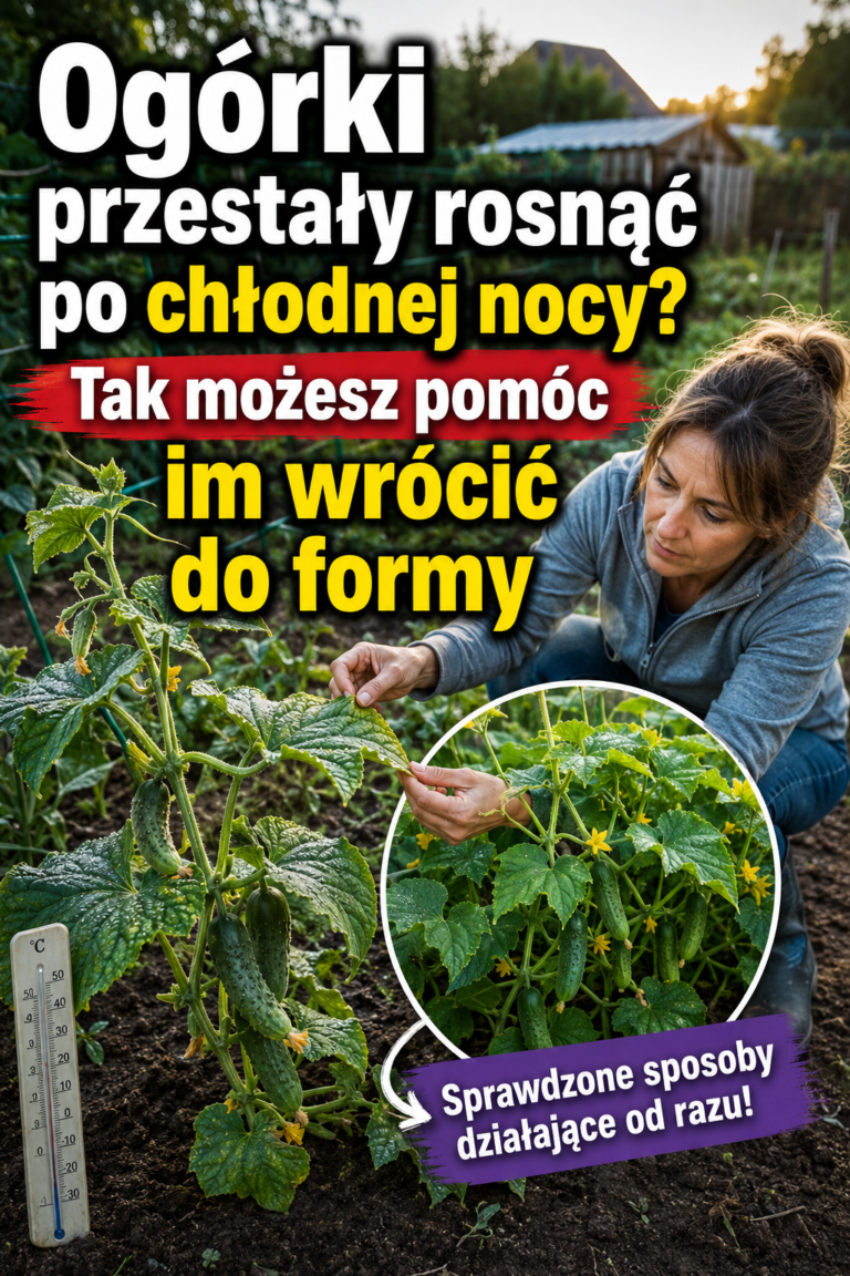 Ogórki przestały rosnąć po chłodnej nocy? Tak możesz pomóc im wrócić do formy