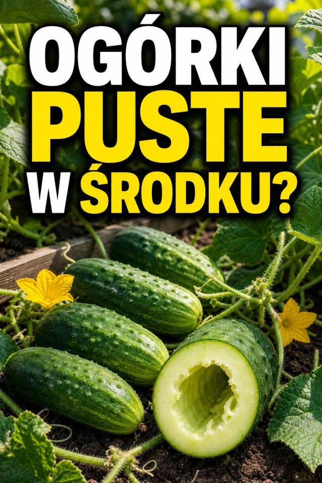 Ogórki robią się beczułkowate i puste w środku? To ważny sygnał z grządki