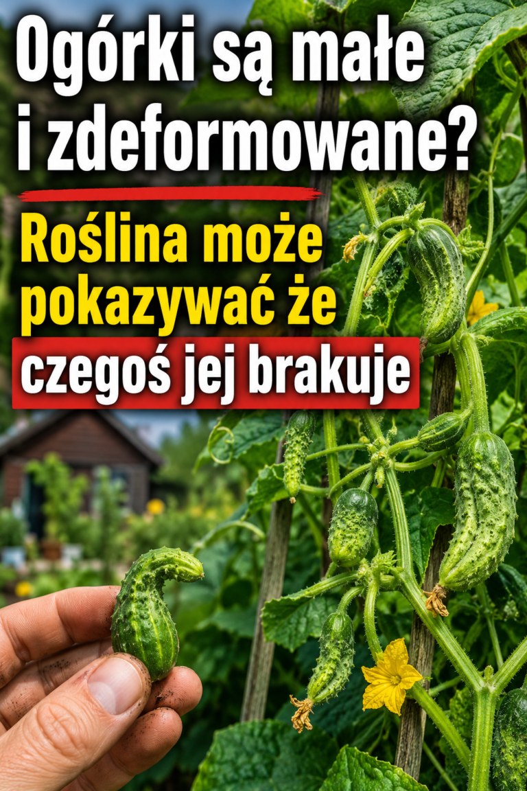 Ogórki są małe i zdeformowane? Roślina może pokazywać że czegoś jej brakuje