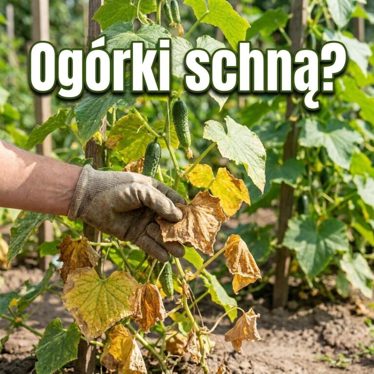 Ogórki zasychają od dołu mimo podlewania? Sprawdź najstarsze liście zanim będzie za późno