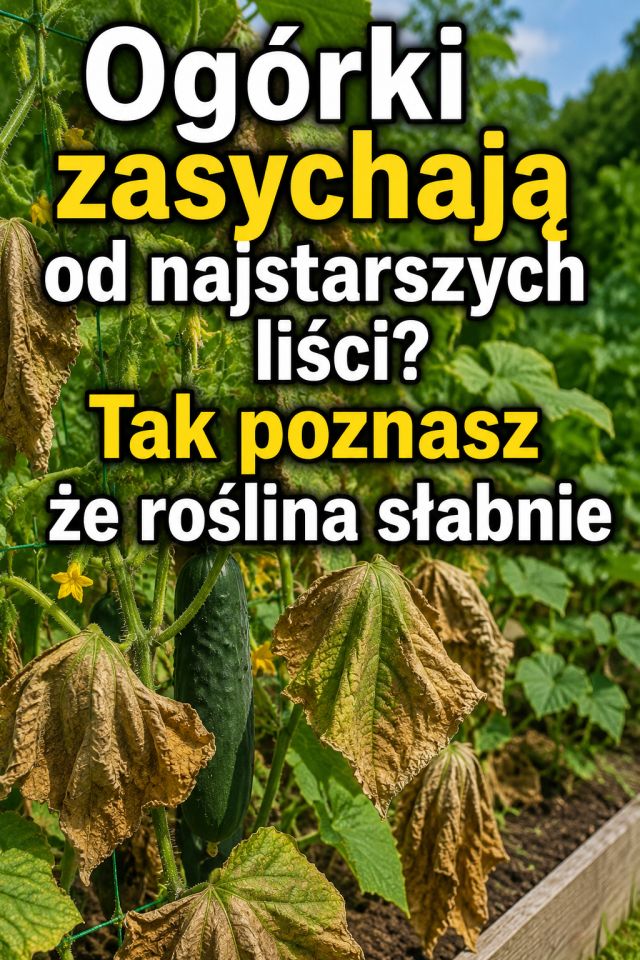 Ogórki zasychają od najstarszych liści? Tak poznasz że roślina słabnie