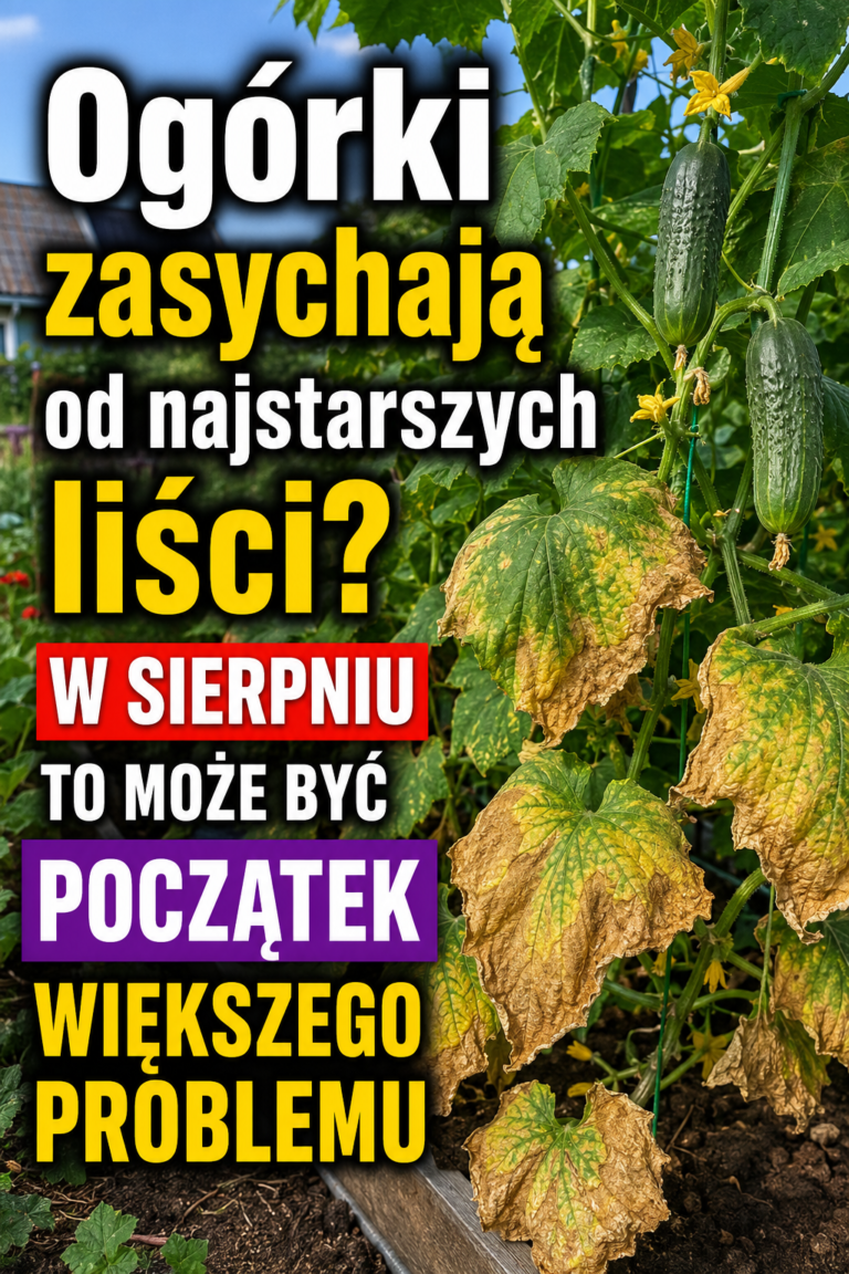Ogórki zasychają od najstarszych liści? W sierpniu to może być początek większego problemu