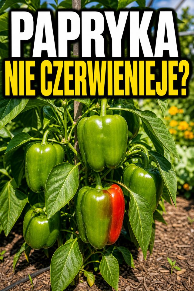 Papryka nie chce się wybarwiać? Ten błąd opóźnia dojrzewanie aż do jesieni