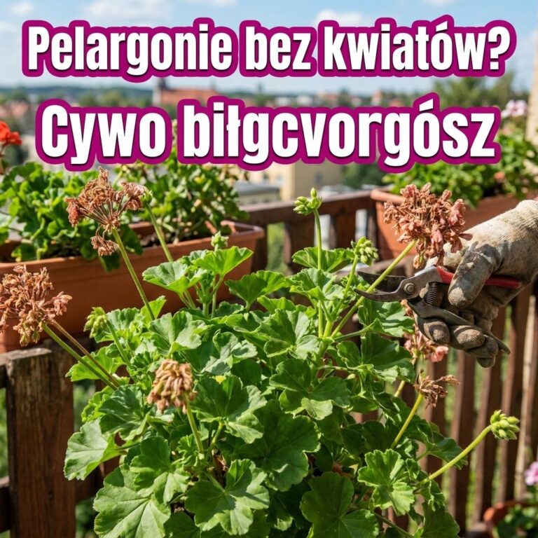 Pelargonie mają liście ale coraz mniej kwiatów? W sierpniu warto zrobić im małe odmłodzenie