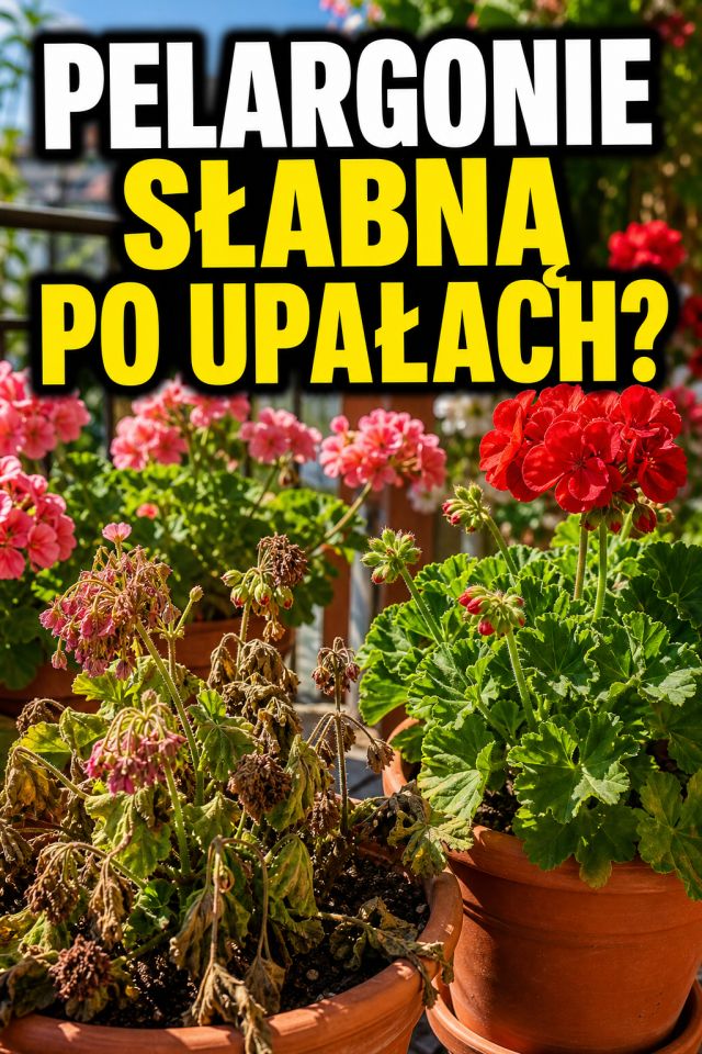 Pelargonie słabną po upałach? Ten sierpniowy zabieg może przedłużyć kwitnienie