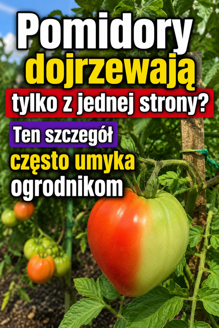 Pomidory dojrzewają tylko z jednej strony? Ten szczegół często umyka ogrodnikom