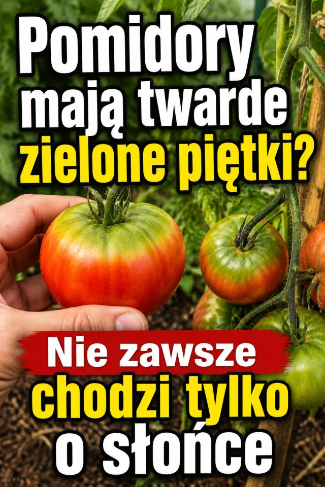 Pomidory mają twarde zielone piętki? Nie zawsze chodzi tylko o słońce