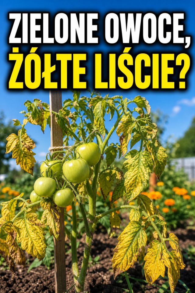 Pomidory mają zielone owoce i żółte liście? Sprawdź co roślina próbuje ci pokazać