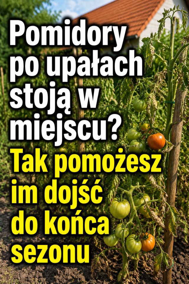 Pomidory po upałach stoją w miejscu? Tak pomożesz im dojść do końca sezonu