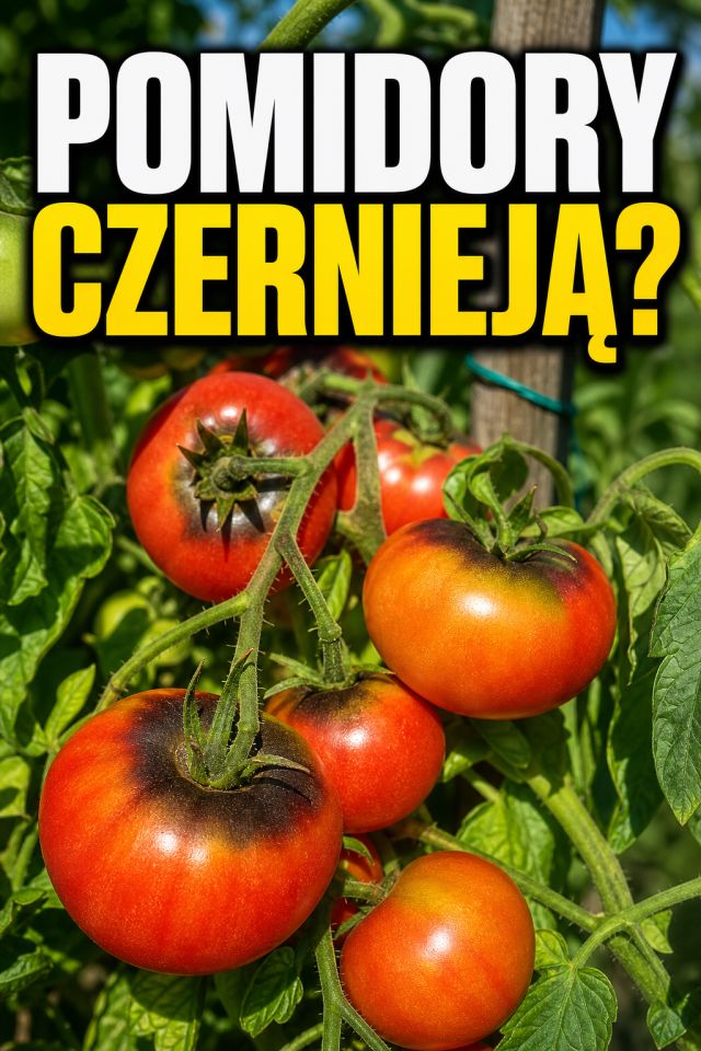 Pomidory zaczynają czernieć przy szypułce? Nie zawsze oznacza to zarazę