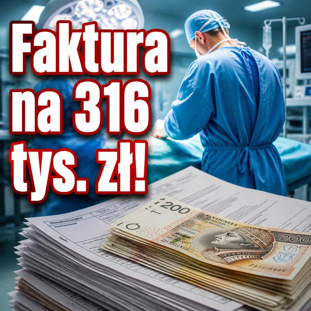 Lekarz wystawił dwie faktury na ponad pół miliona złotych. Wyjaśnił, skąd te kwoty