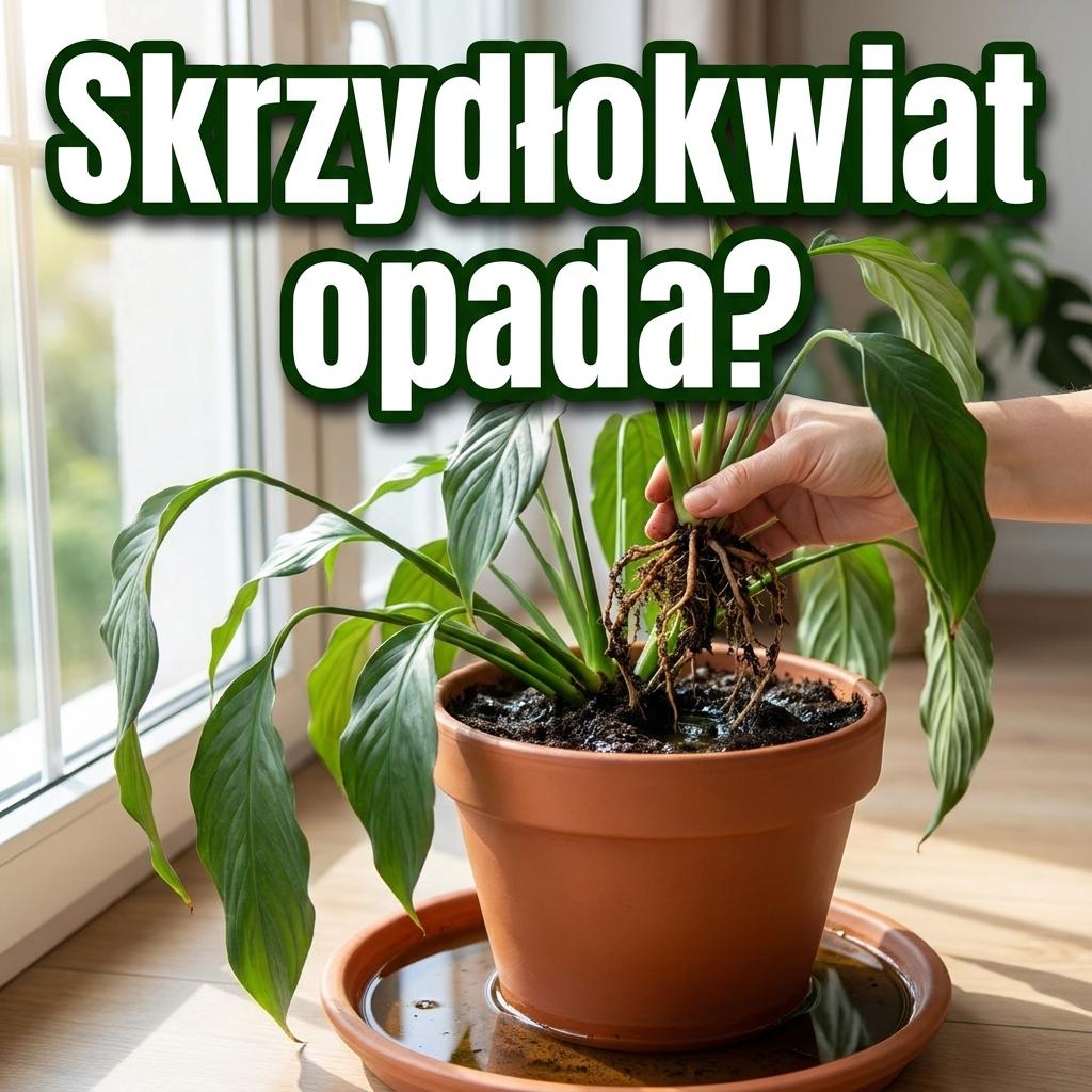 Skrzydłokwiat opada mimo mokrej ziemi? Kolejne podlewanie może mu tylko zaszkodzić