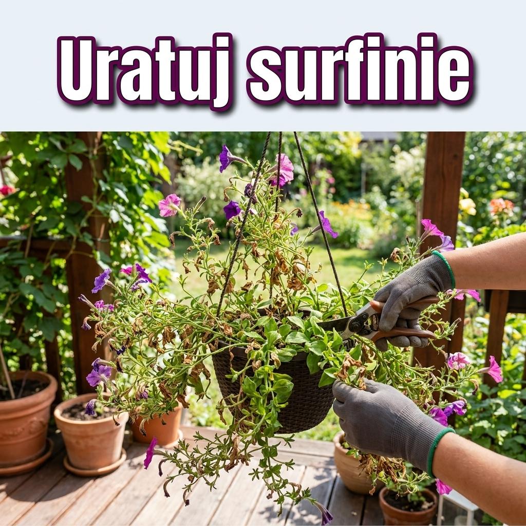 Surfinie wyglądają jak splątane pędy bez kwiatów? Nie wyrzucaj ich zanim zrobisz ten zabieg