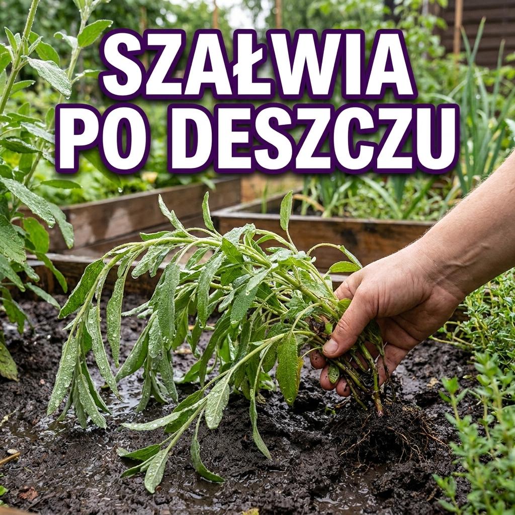 Szałwia omszona po deszczu wygląda na zgniłą? Tak odróżnisz chwilowe osłabienie od problemu
