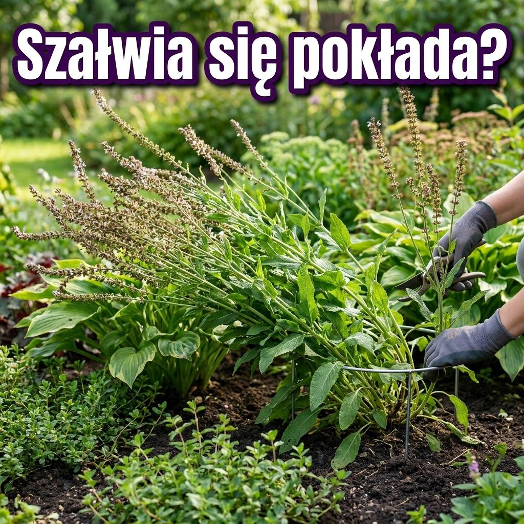 Szałwia omszona pokłada się na boki? Sprawdź czy nie popełniasz tego błędu po kwitnieniu