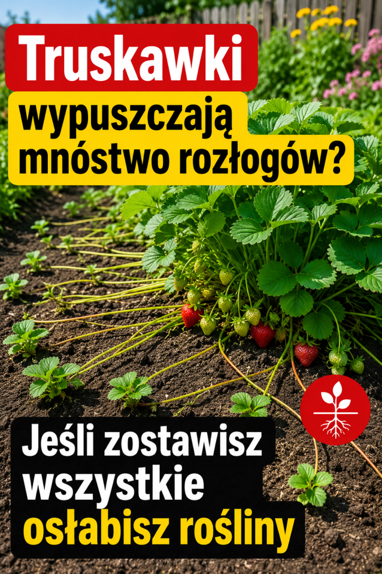 Truskawki wypuszczają mnóstwo rozłogów? Jeśli zostawisz wszystkie osłabisz rośliny