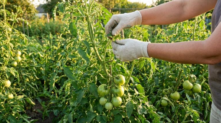 Pomidory mają zielone owoce wysoko na krzaku? W sierpniu warto zatrzymać wzrost rośliny